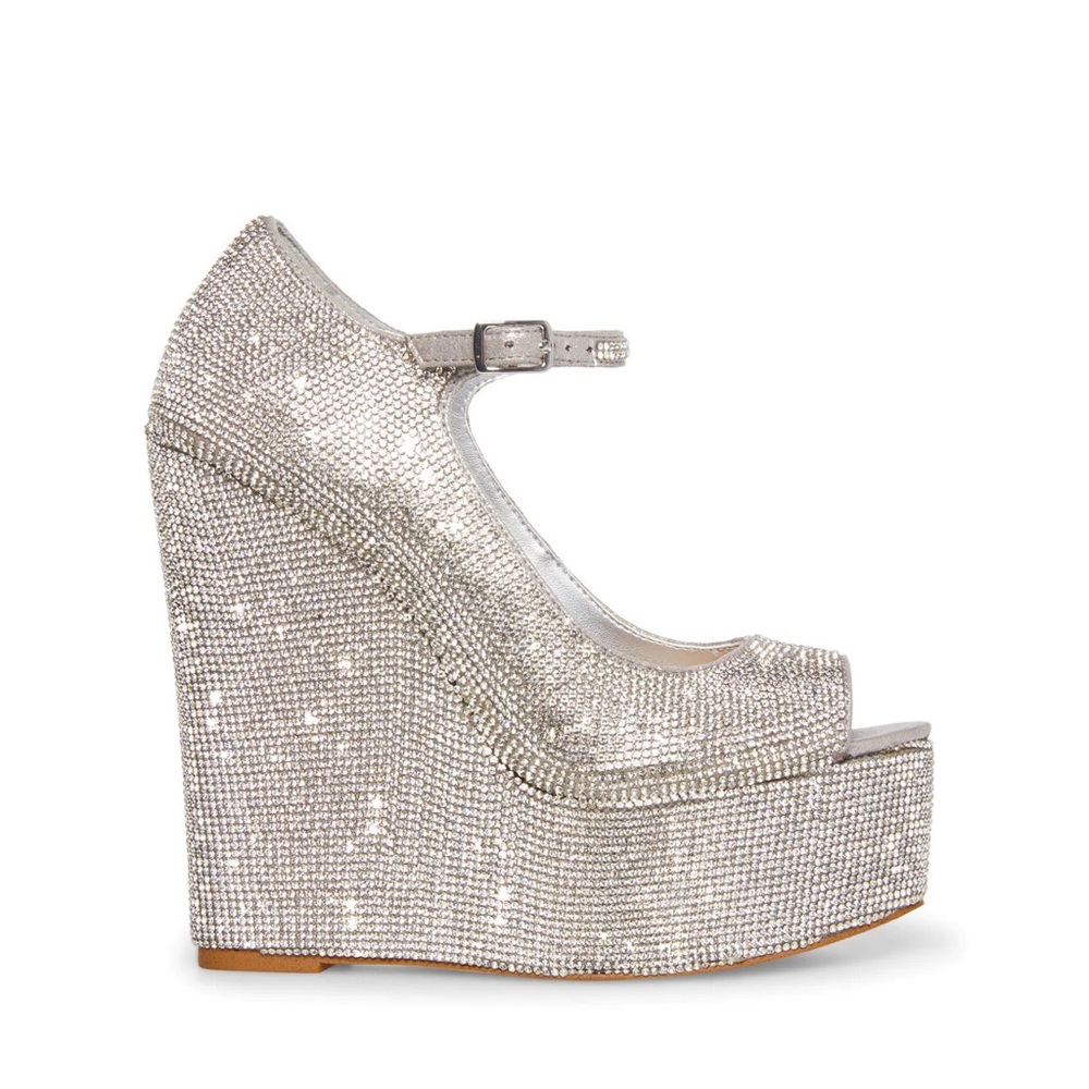 Steve Madden Macie Rhinestones Wedge Heels